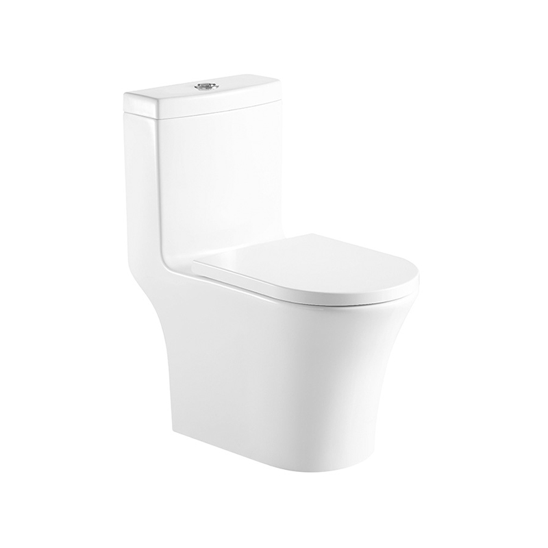 1-stykke Rimless Tornado Flush Let-rengørende glasur keramisk toilet